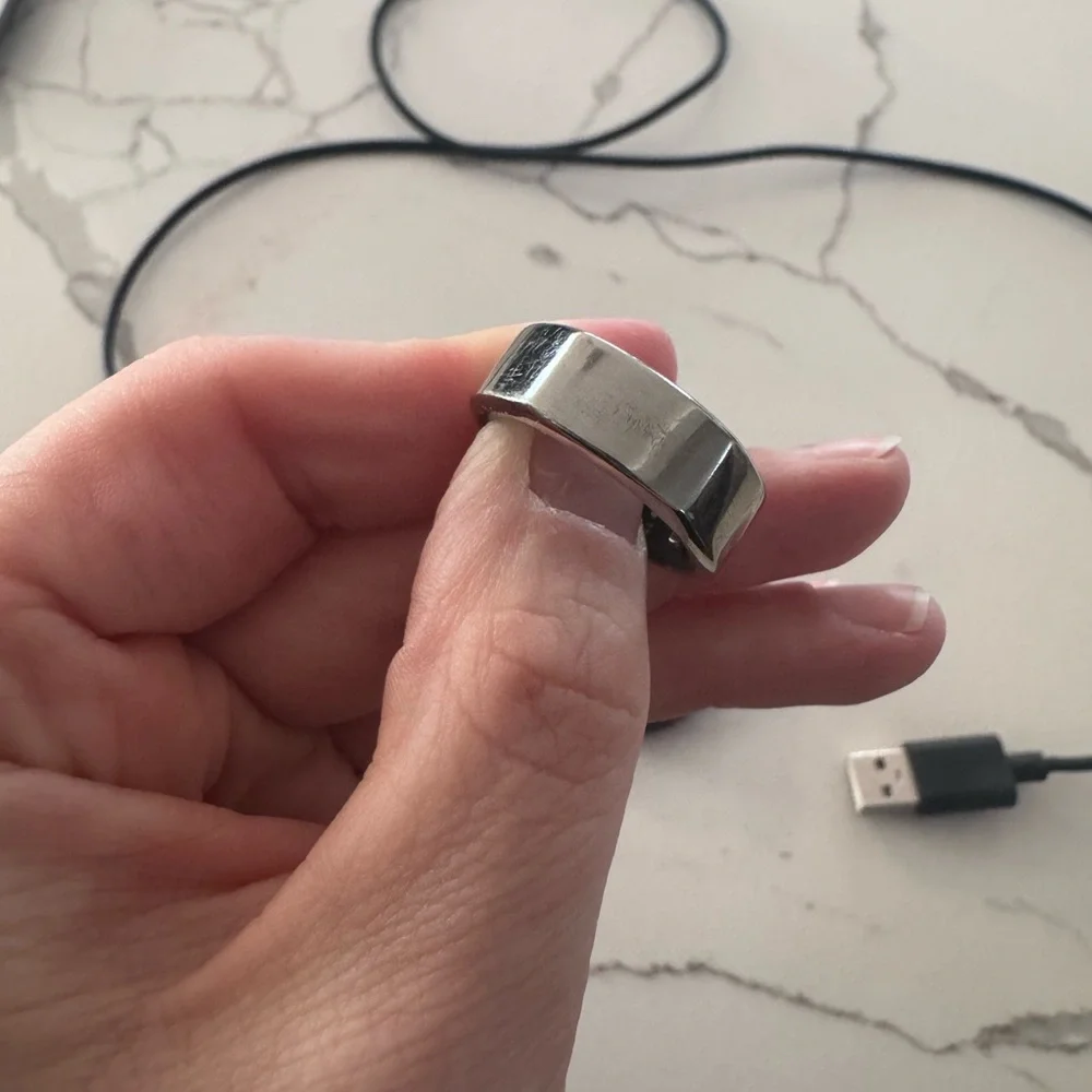 Oura Silver smart Ring, heritage, generation 3 size 8